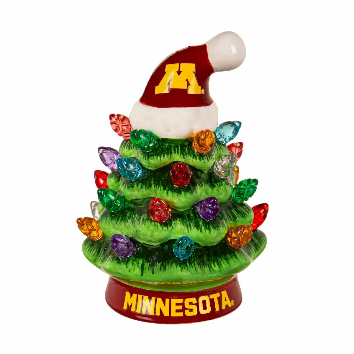 4" Mini LED Tabletop Christmas Tree, Set of 2, University of Minnesota - Collegiate Home