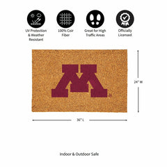University of Minnesota Large Full Color Coir Mat, 36"x24" - Collegiate