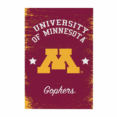 University of Minnesota Wood Wall Sign, 16x24 - Collegiate Home