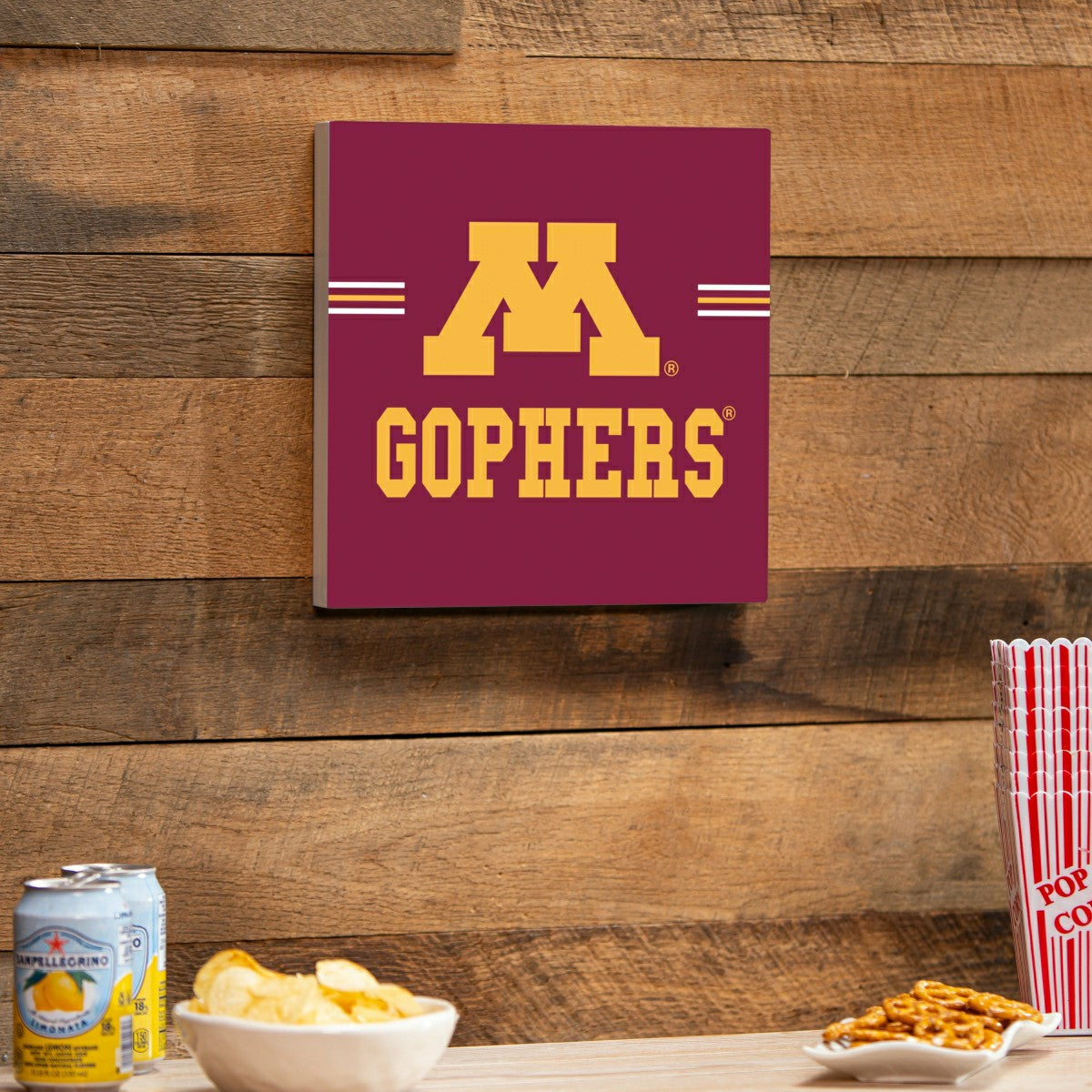 University of Minnesota Wood Wall Sign, 12x12 - Collegiate Home