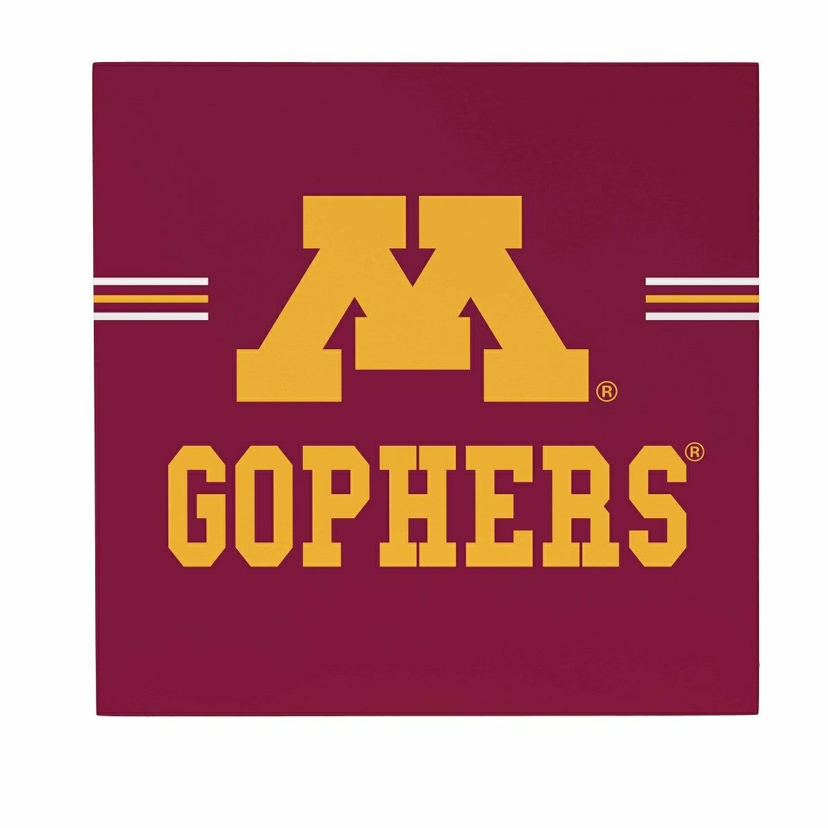 University of Minnesota Wood Wall Sign, 12x12 - Collegiate Home