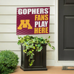 University of Minnesota Coroplast Yard Sign "Fans Play Here" - Collegiate Home