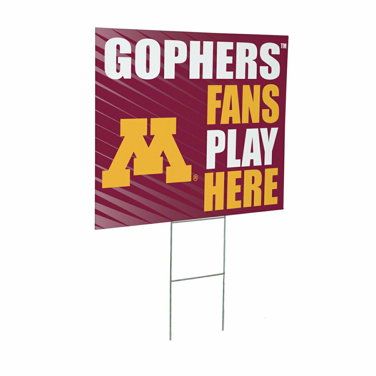 University of Minnesota Coroplast Yard Sign "Fans Play Here" - Collegiate Home