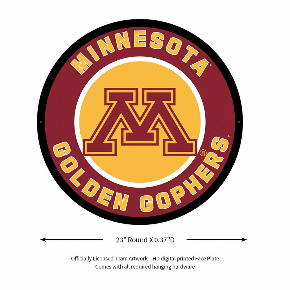 LED Wall Decor, Round, University of Minnesota - Collegiate Home