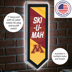 LED Wall Decor, Pennant, University of Minnesota - Collegiate Home