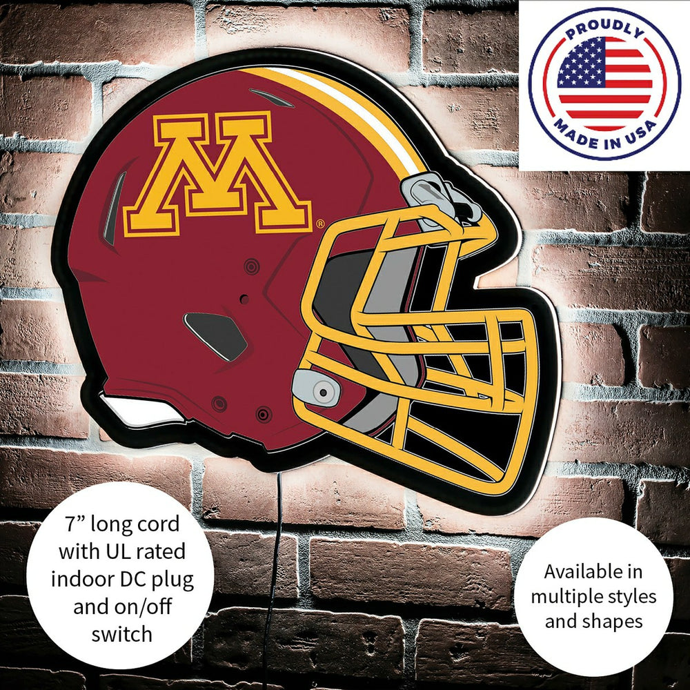 LED Wall Decor, Helmet, University of Minnesota - Collegiate Home