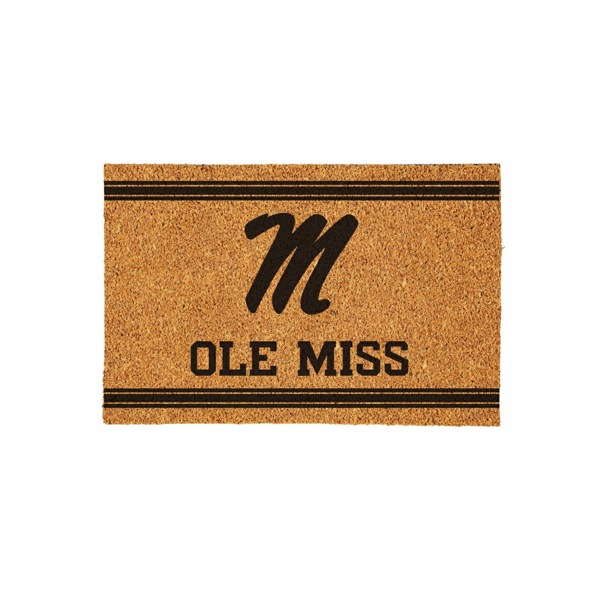 University of Mississippi Large One Color Coir Mat, 36"x24" - Collegiate