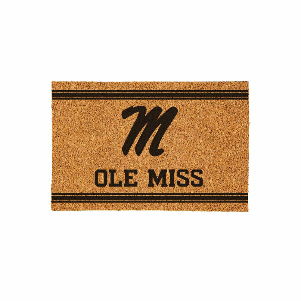 University of Mississippi Large One Color Coir Mat, 36"x24" - Collegiate