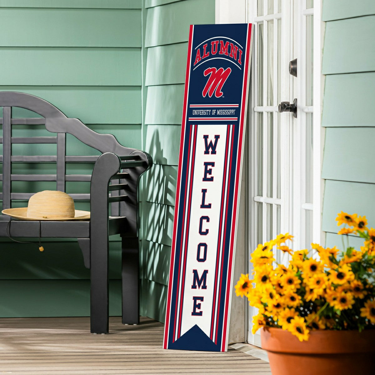University of Mississippi Alumni Single Sided Large Leaner, 46" - Collegiate Home