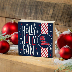 University of Mississippi Block, Holiday, 6x6 - Collegiate Home