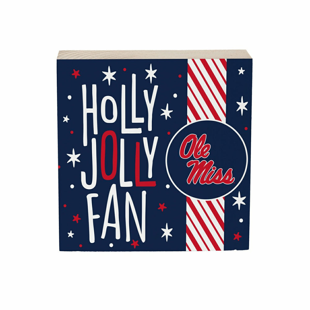 University of Mississippi Block, Holiday, 6x6 - Collegiate Home