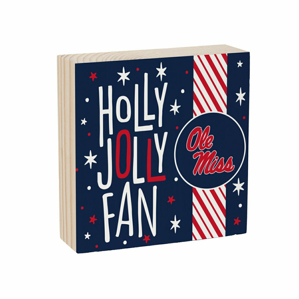 University of Mississippi Block, Holiday, 6x6 - Collegiate Home
