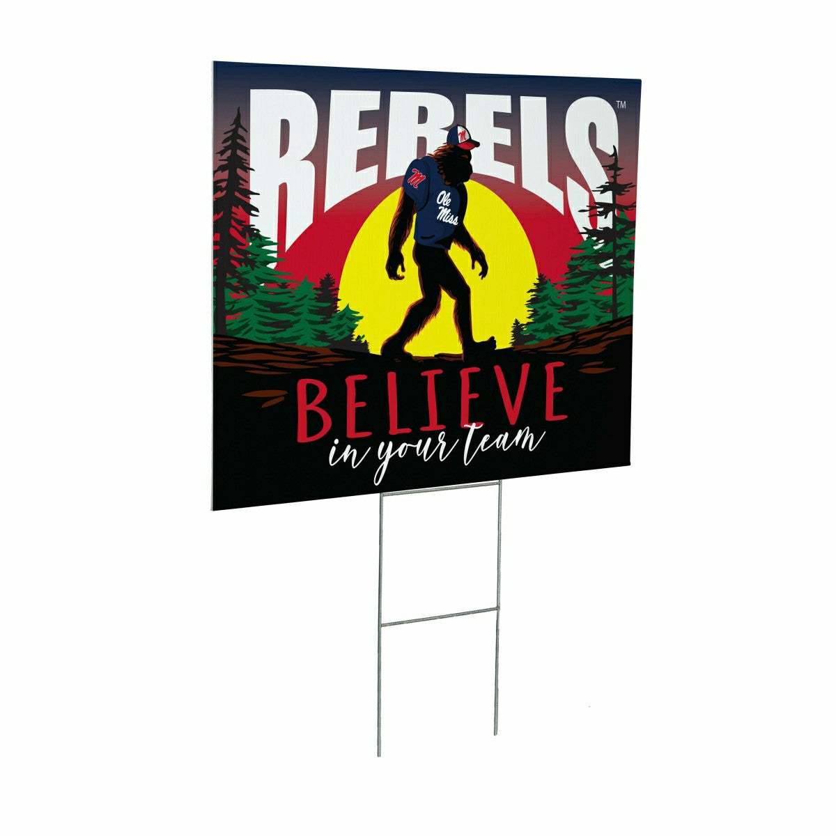 University of Mississippi Yard Sign, Bigfoot - Collegiate Home