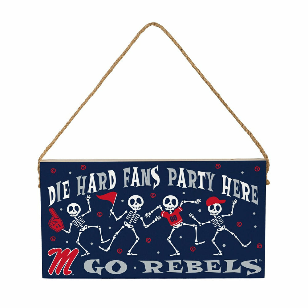 University of Mississippi Halloween Wood Wall Sign, 6x11 - Collegiate Home