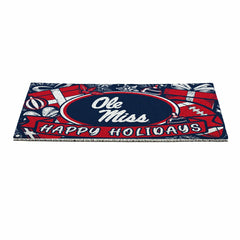 University of Mississippi Holiday PVC Mat, 28"x16" - Collegiate