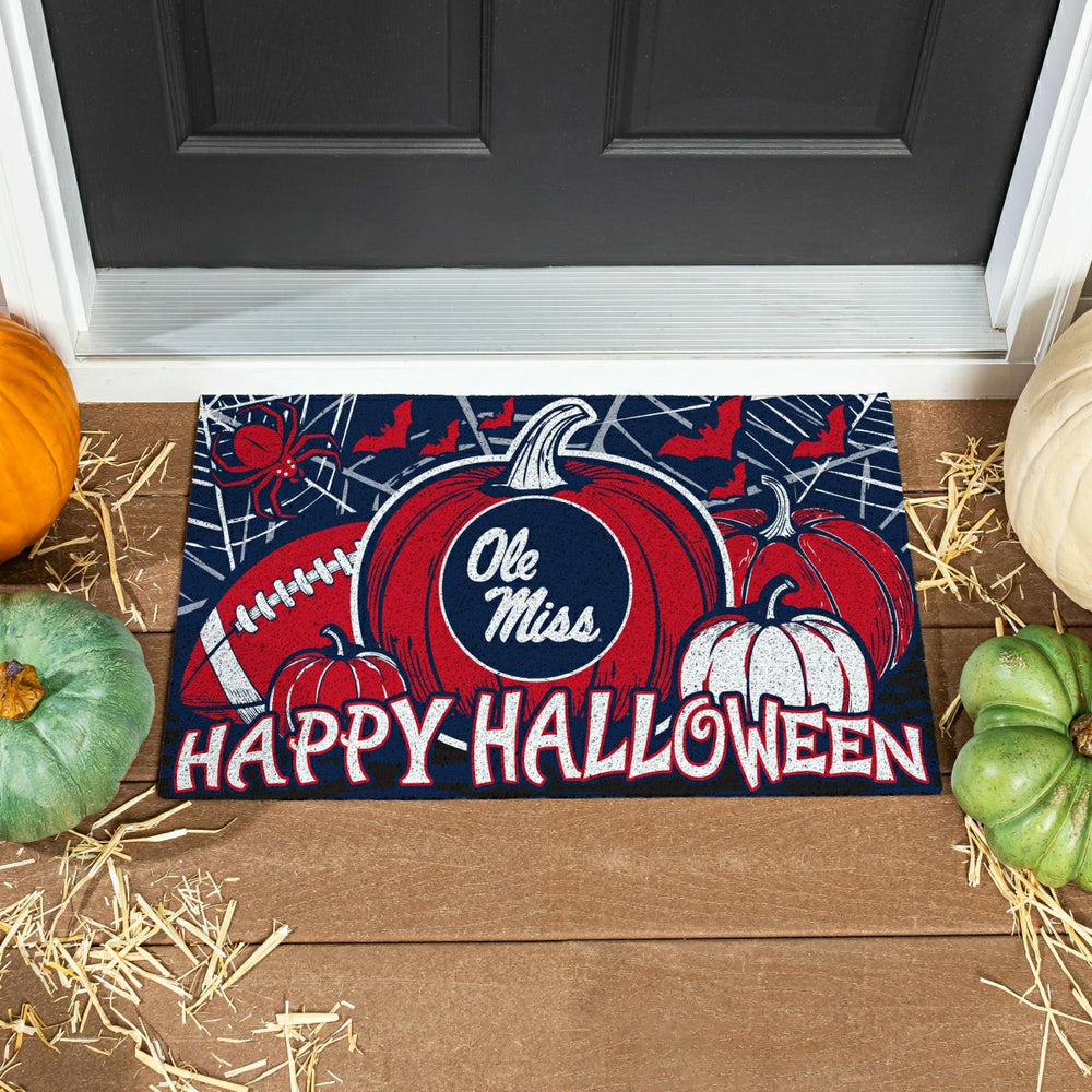 University of Mississippi Halloween PVC Mat, 28"x16" - Collegiate