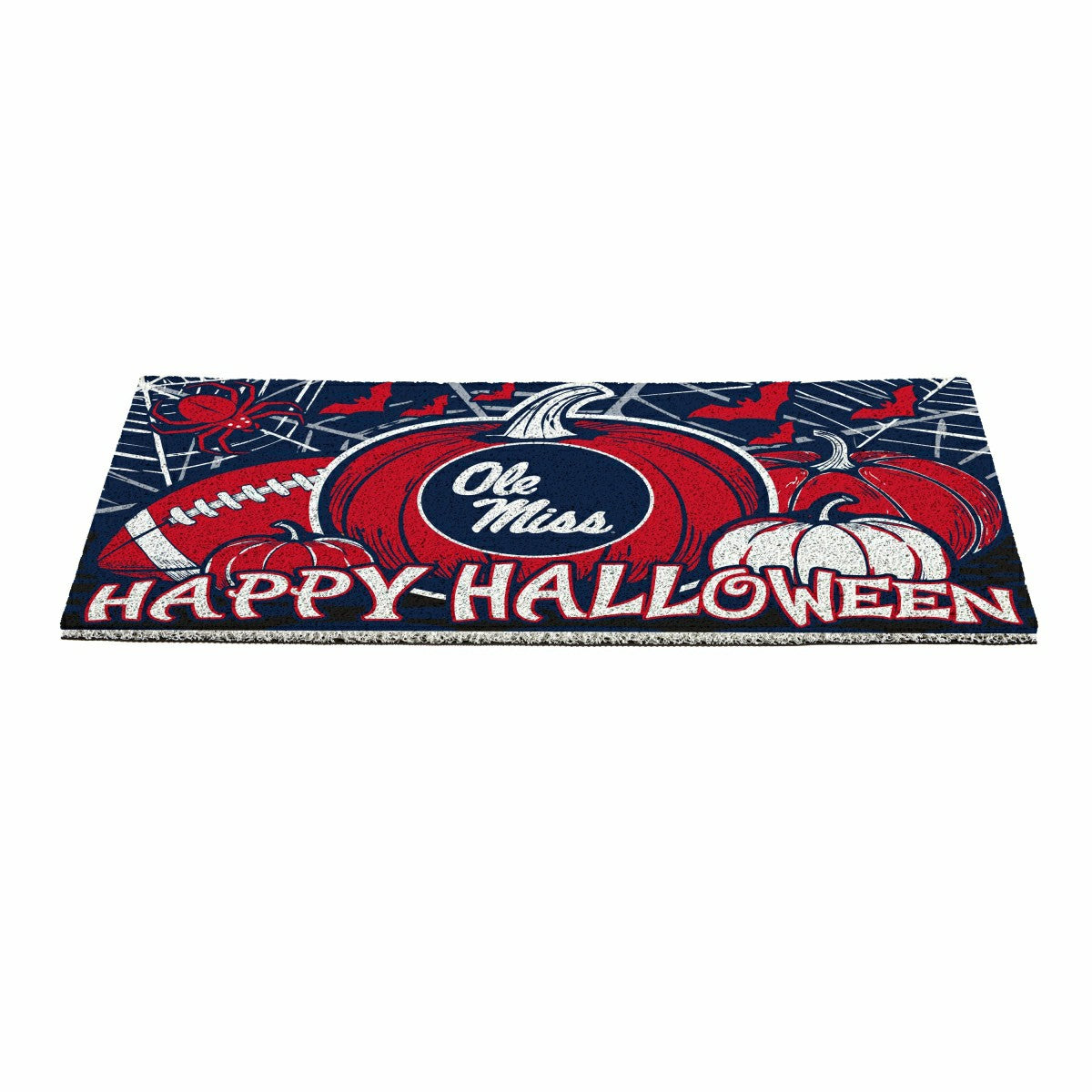 University of Mississippi Halloween PVC Mat, 28"x16" - Collegiate