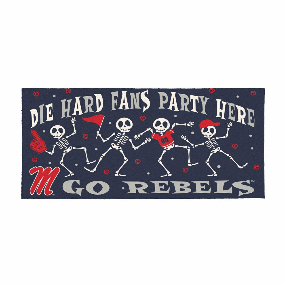 University of Mississippi Flocked Coir Halloween Sassafras Switch Mat, - Collegiate