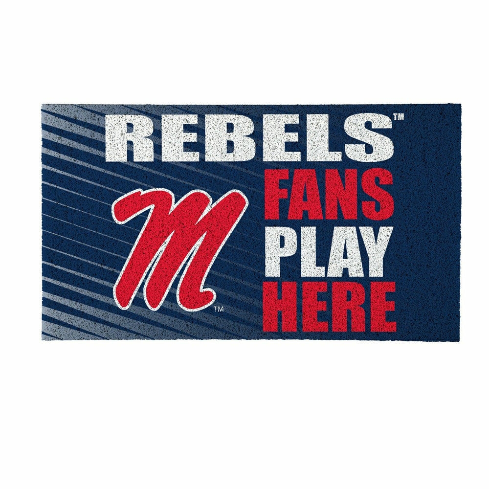 University of Mississippi Fan Mat, 28"x16" - Collegiate