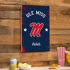 University of Mississippi Wood Wall Sign, 16x24 - Collegiate Home