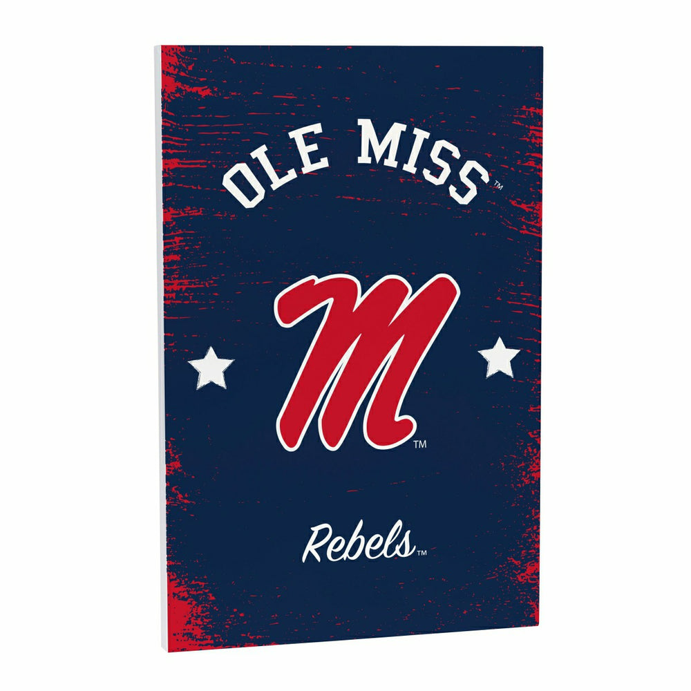 University of Mississippi Wood Wall Sign, 16x24 - Collegiate Home