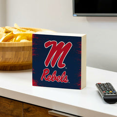 University of Mississippi Plock, Down Home Fans, 6x6 - Collegiate Home