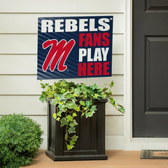 University of Mississippi Coroplast Yard Sign "Fans Play Here" - Collegiate Home