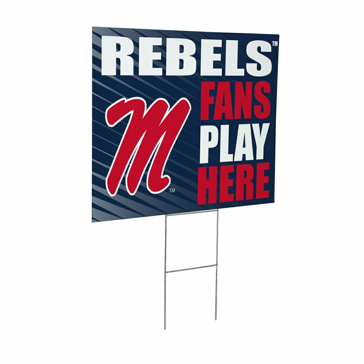 University of Mississippi Coroplast Yard Sign "Fans Play Here" - Collegiate Home