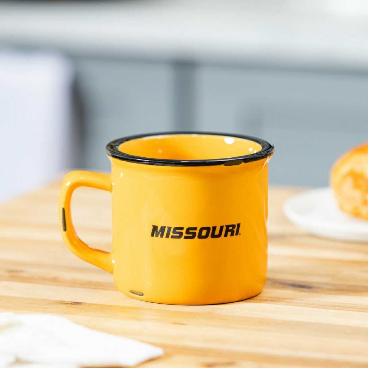 University of Missouri Ceramic Camp Cup with Enamel Finish, 14oz - Collegiate Home
