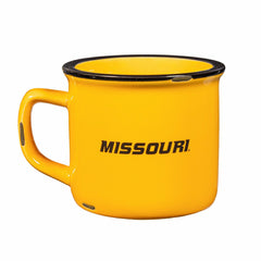 University of Missouri Ceramic Camp Cup with Enamel Finish, 14oz - Collegiate Home
