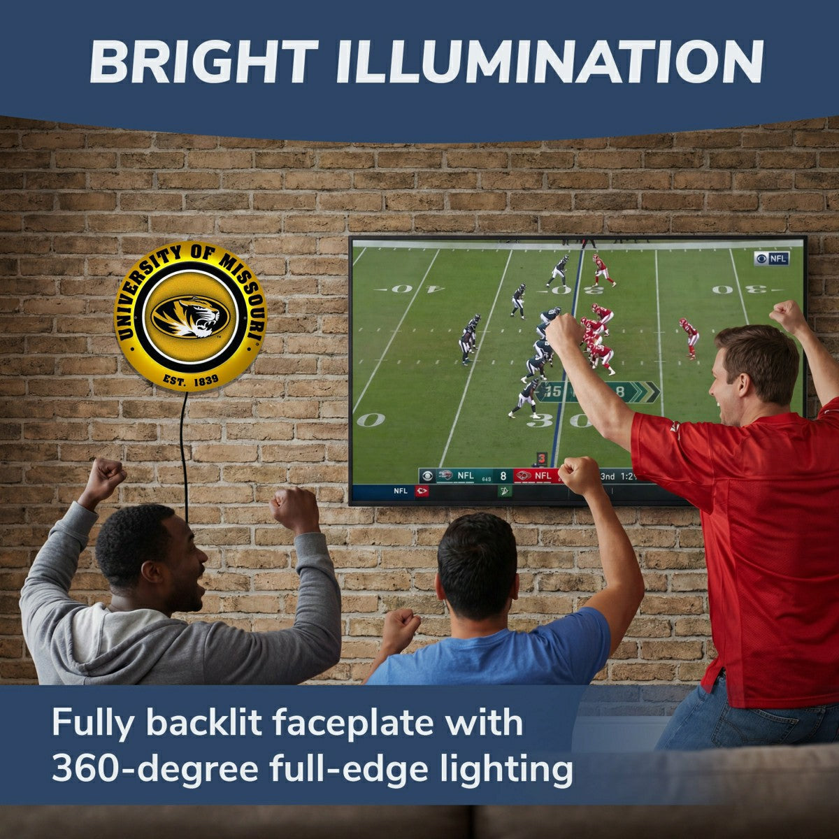 University of Missouri, Metal Lite, Round - Collegiate