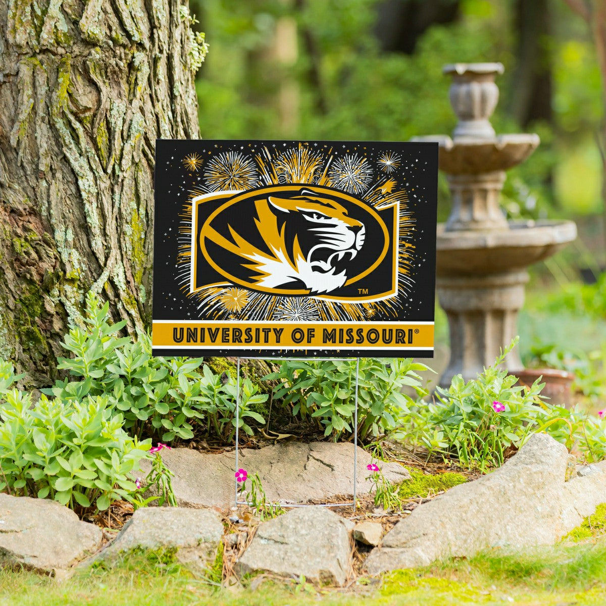 University of Missouri Yard Sign, Patriotic - Collegiate Home