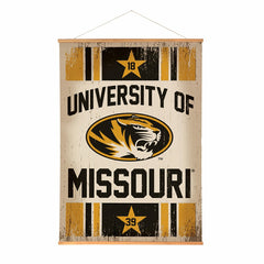University of Missouri, Canvas Wall Tapestry, Large, 54x36 - Collegiate Home