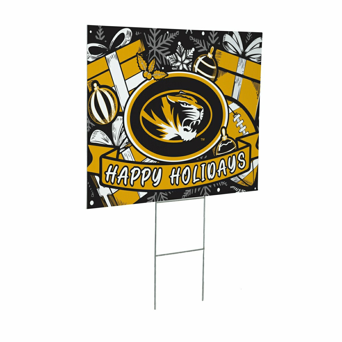 University of Missouri Yard Sign, Holiday - Collegiate Home