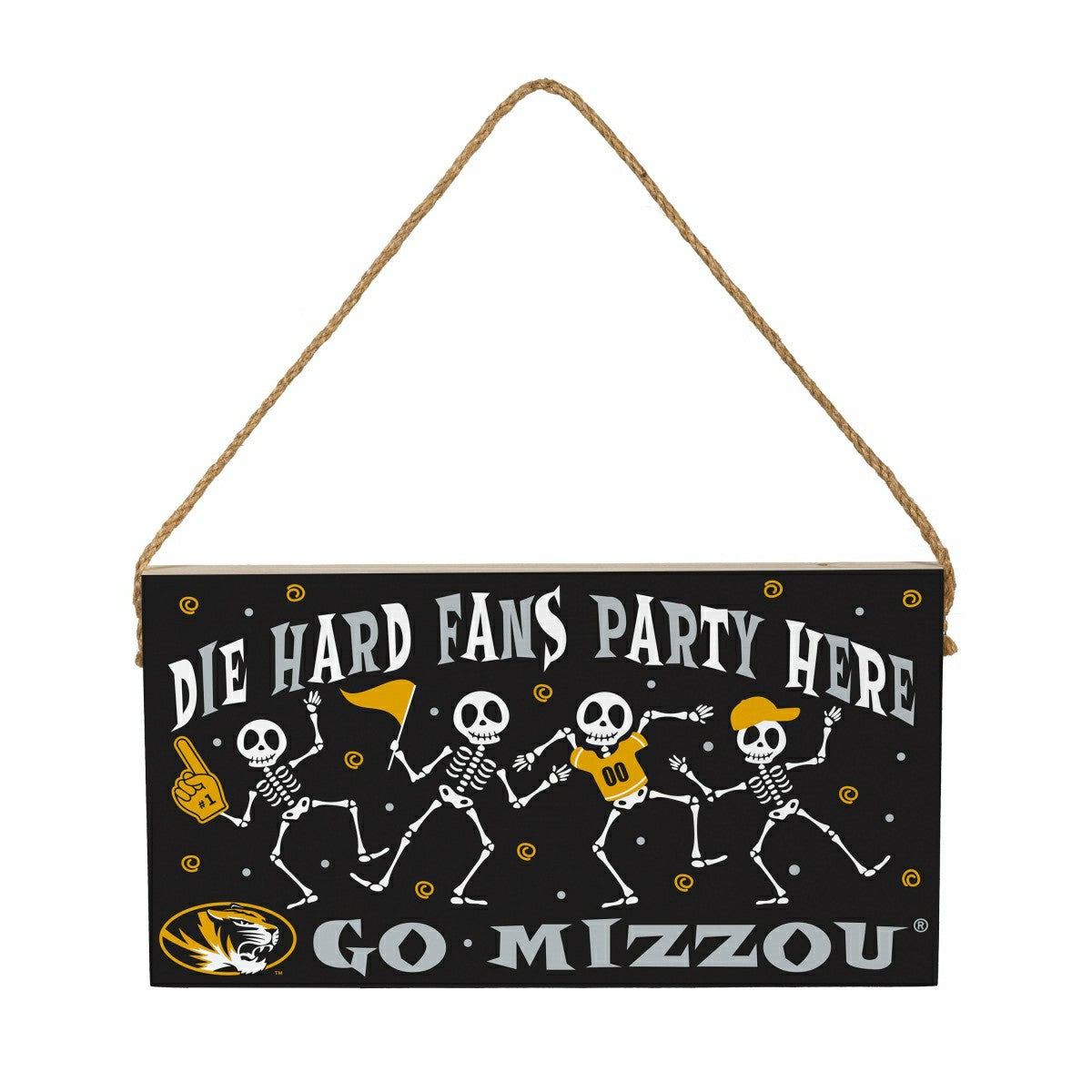 University of Missouri Halloween Wood Wall Sign, 6x11 - Collegiate Home