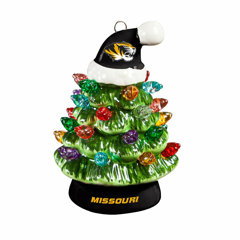 4" Mini LED Tabletop Christmas Tree, Set of 2, University of Missouri - Collegiate Home
