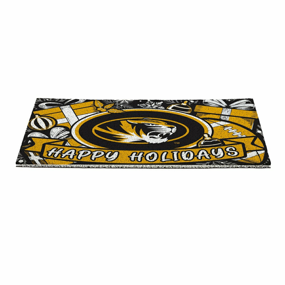 University of Missouri Holiday PVC Mat, 28"x16" - Collegiate