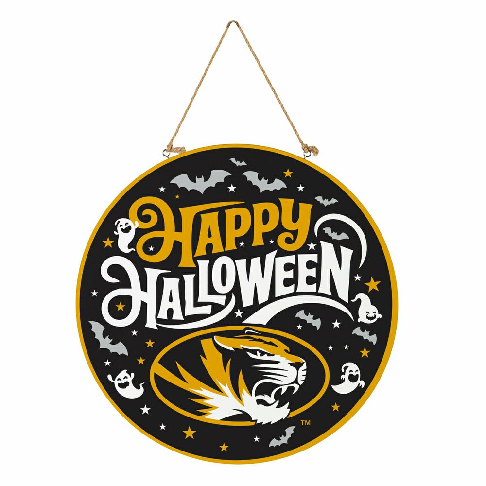 University of Missouri Halloween Round Door Décor with Hanging Rope, 1 - Collegiate Home