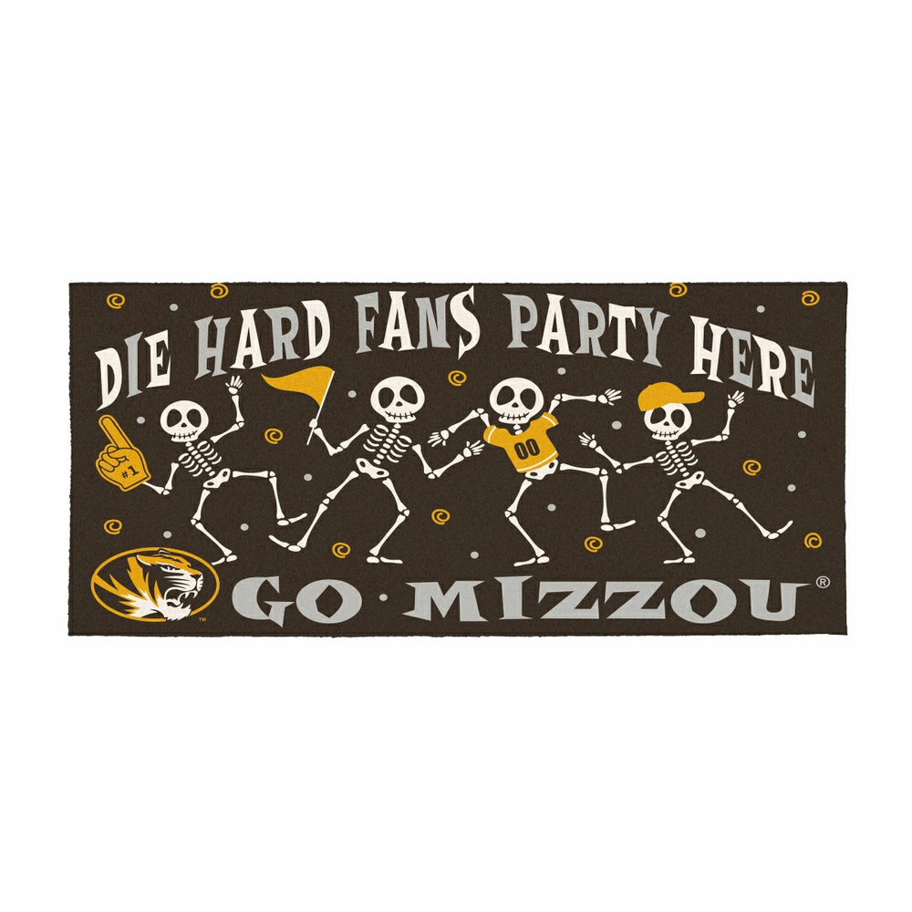 University of Missouri Flocked Coir Halloween Sassafras Switch Mat, 22 - Collegiate