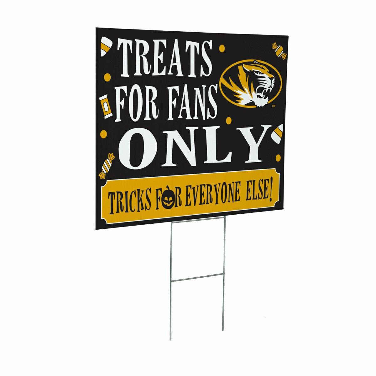 University of Missouri Yard Sign, Halloween Treats for Fans - Collegiate Home