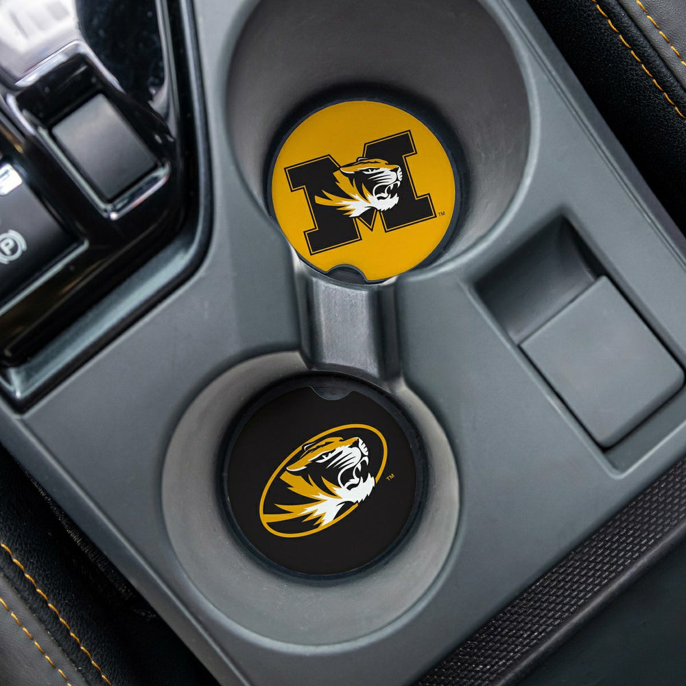 University of Missouri Car Coaster Set, 2pc - Collegiate Home