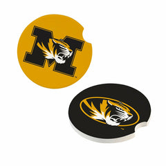 University of Missouri Car Coaster Set, 2pc - Collegiate Home