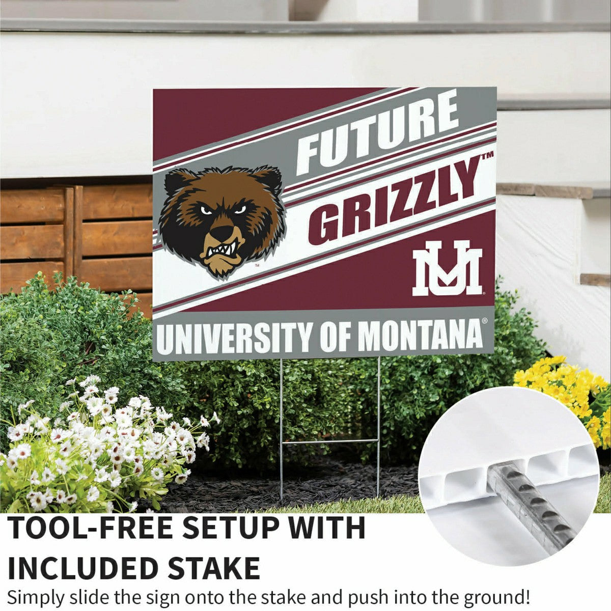 University of Montana Coroplast Yard Sign, Future Student - Collegiate Home