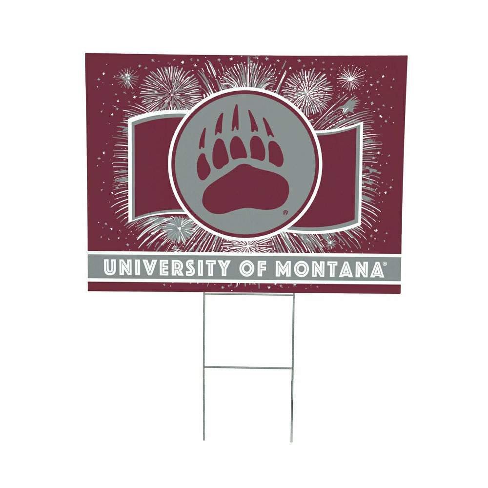 University of Montana Yard Sign, Patriotic - Collegiate Home