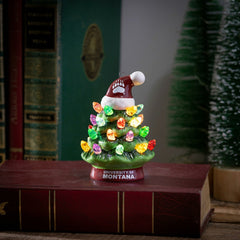 4" Mini LED Tabletop Christmas Tree, Set of 2, University of Montana - Collegiate Home