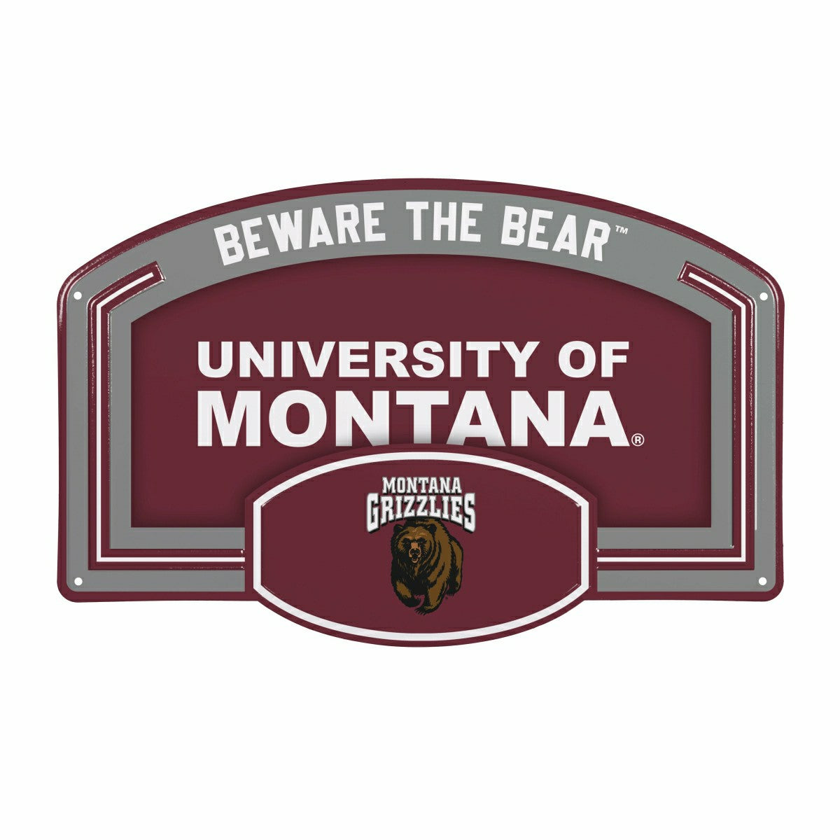 University of Montana USA Embossed Steel Wall Sign, 11" x 17" - Collegiate Home