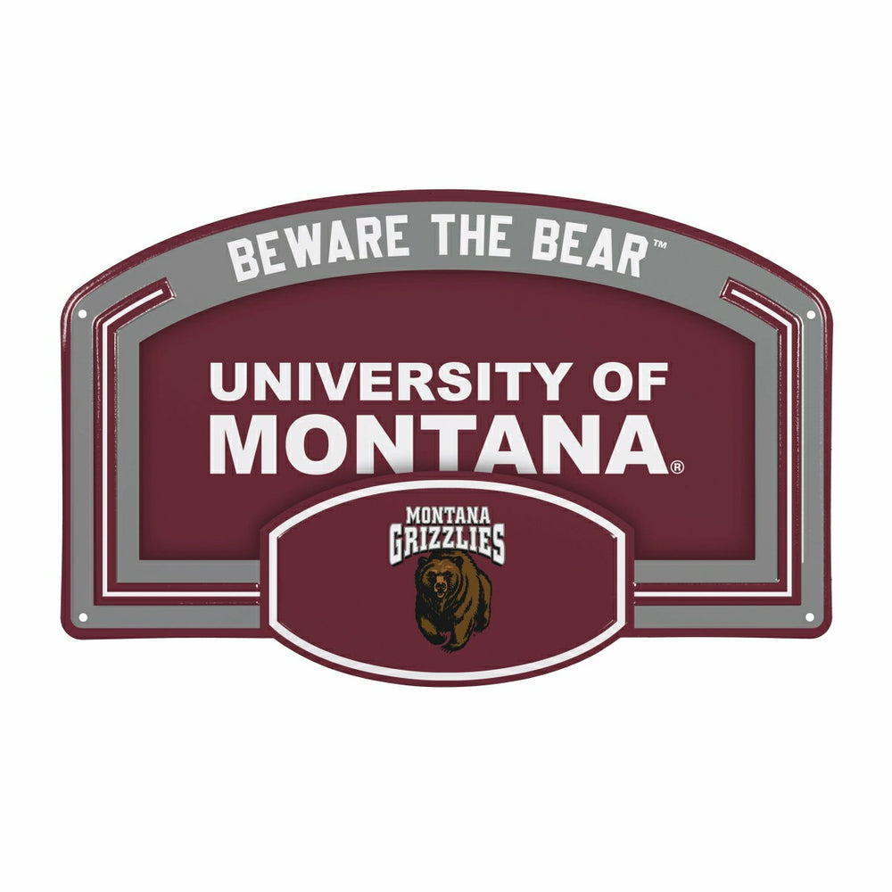 University of Montana USA Embossed Steel Wall Sign, 11" x 17" - Collegiate Home