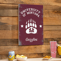 University of Montana Wood Wall Sign, 16x24 - Collegiate Home