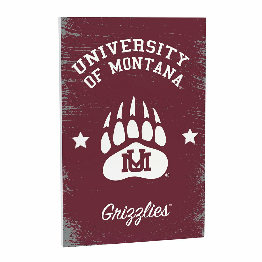 University of Montana Wood Wall Sign, 16x24 - Collegiate Home