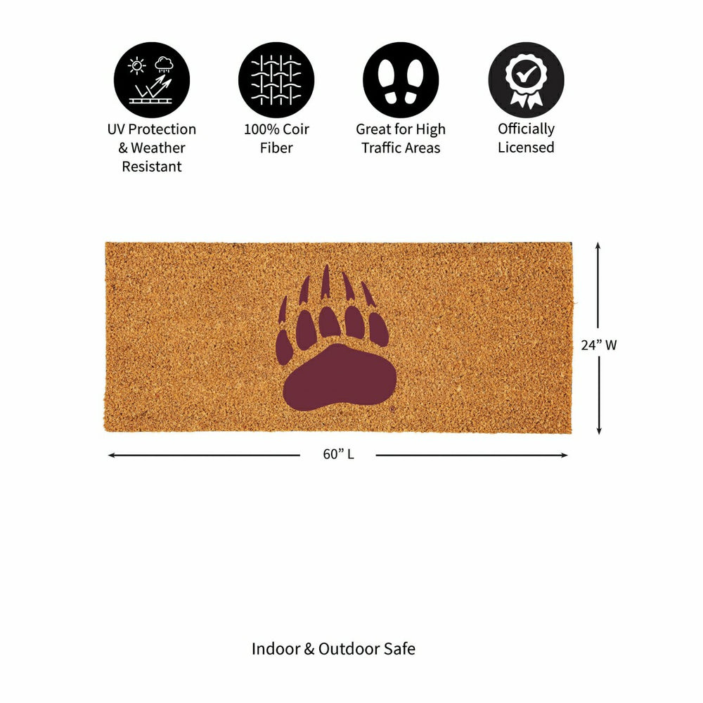 University of Montana Extra Large Full Color Coir Mat, 60"x24" - Collegiate